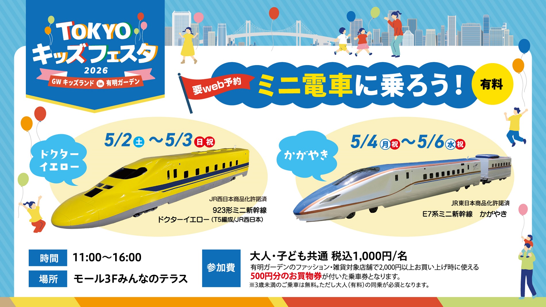 ｜GWキッズランド｜ミニ電車に乗ろう！