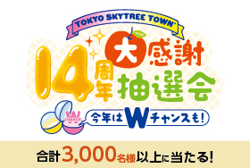 14周年大感謝抽選会