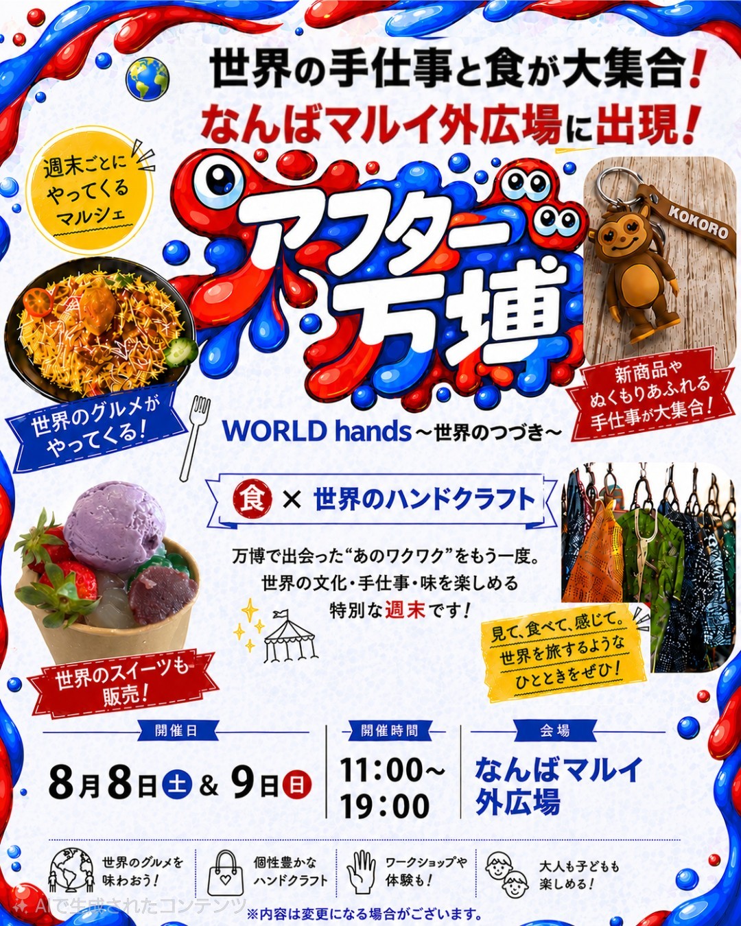 アフター万博：なんばマルイで世界各国の手仕事が集まるイベント開催