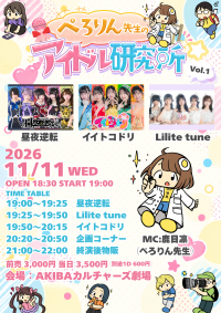 ぺろりん先生のアイドル研究所 Vol.1