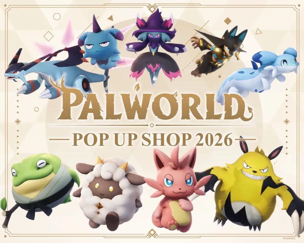 PALWORLD POP UP SHOP 2026 渋谷マルイ開催！限定グッズ情報